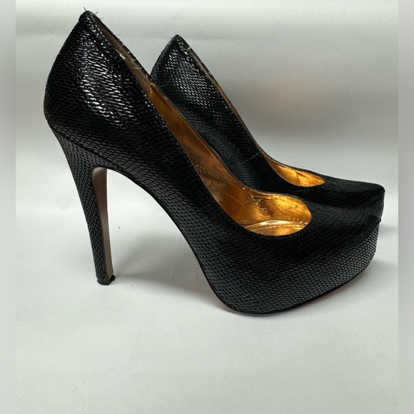 Black platforms high heels BCBG generation 7B/37 - Picture 3 of 14